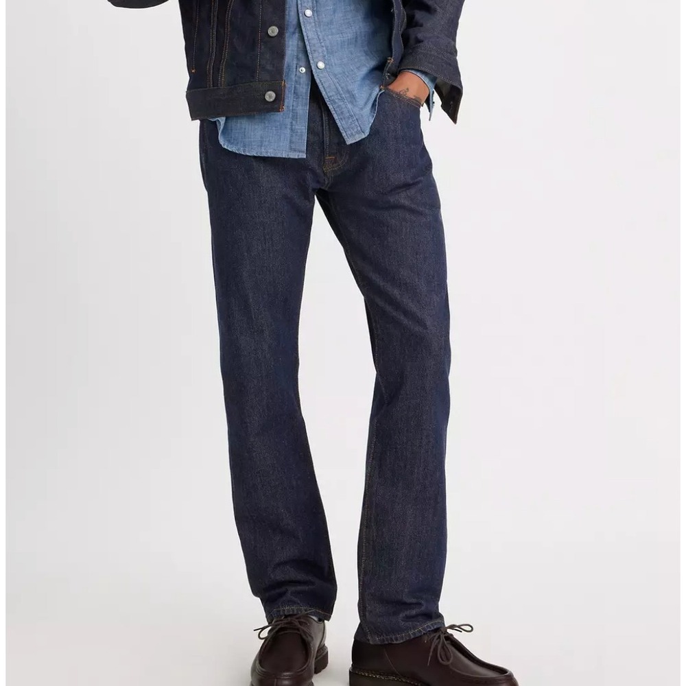 Levi's 501 Jeans Straight Leg Original Fit‎ Denim W36 L29.5 Dark Wash Button Fly